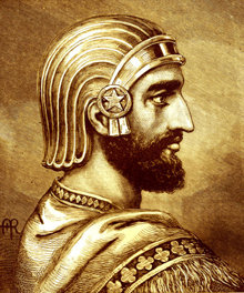 Cyros den Store, den første konge af Persien, befriede slaver af Babylon, 539 f.Kr.